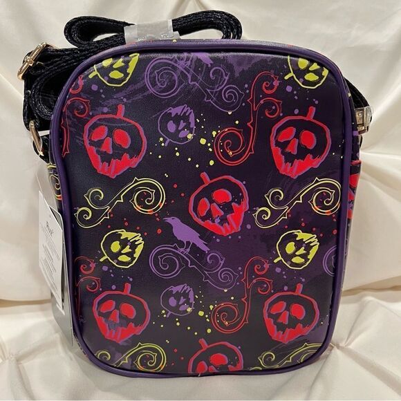 Disney Villains Evil Queen Apple Crossbody Bag Floral Bow Bag NWT WondaPOP Luxe - Picture 5 of 8